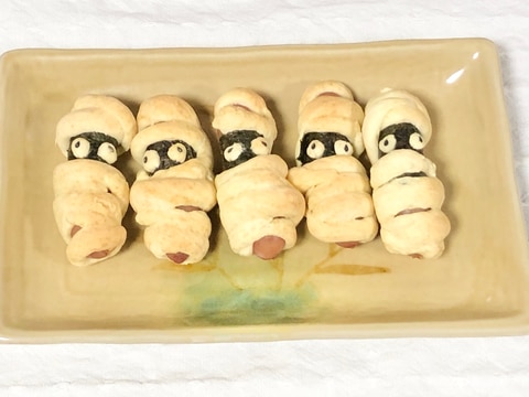 ハロウィン⭐HMとウインナーでミイラウインナー